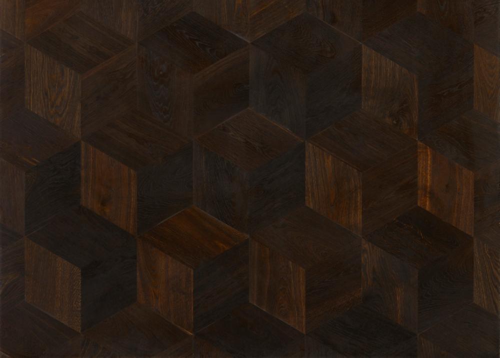 Räuchereiche - Muster Parkett Hexparket